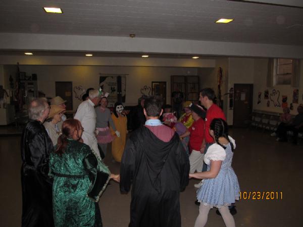 This how we choose the best costume.  Duke it out!  Get ready -- Go!